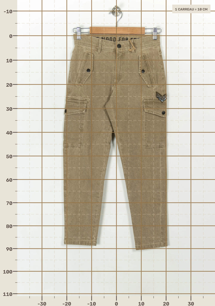 Pantalon Cargo Beige - Taille XS/34 de la marque IKKS | PARAD119130 - Vendu par Paradigme - Image 4