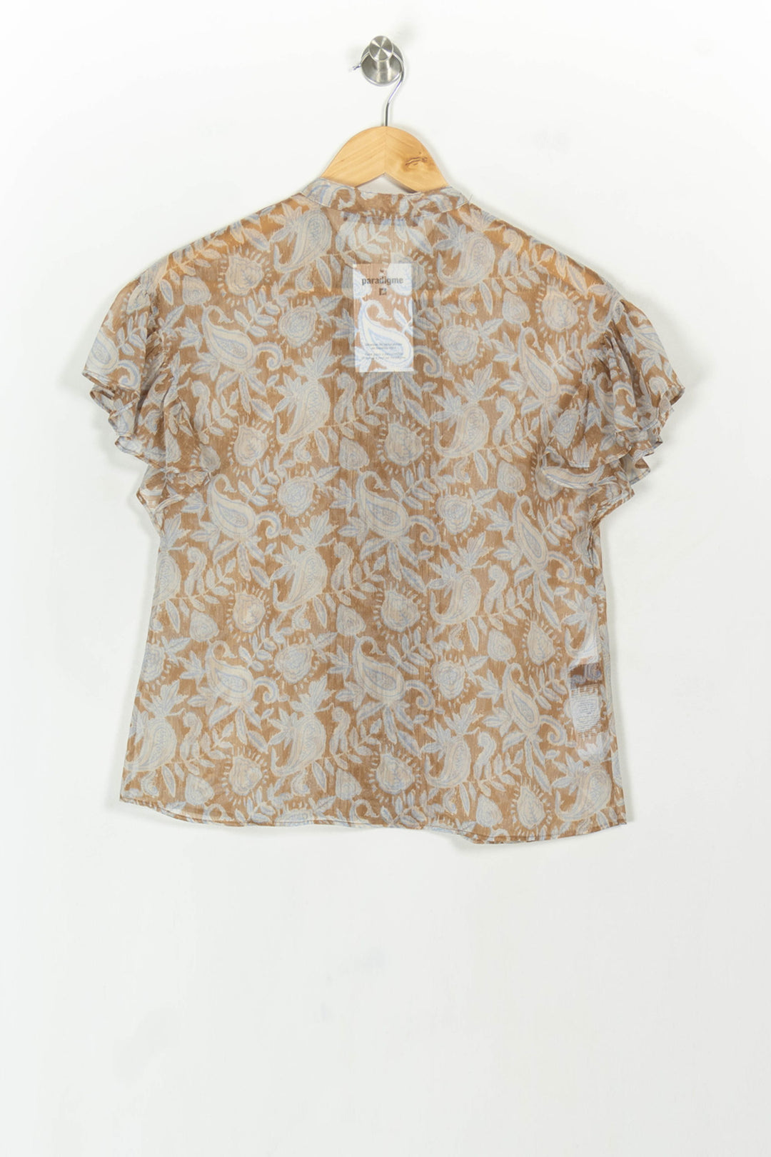Blouse Beige et Bleu - Taille XS/34 de la marque Comptoir des Cotonniers | PARAD119131 - Vendu par Paradigme - Image 5