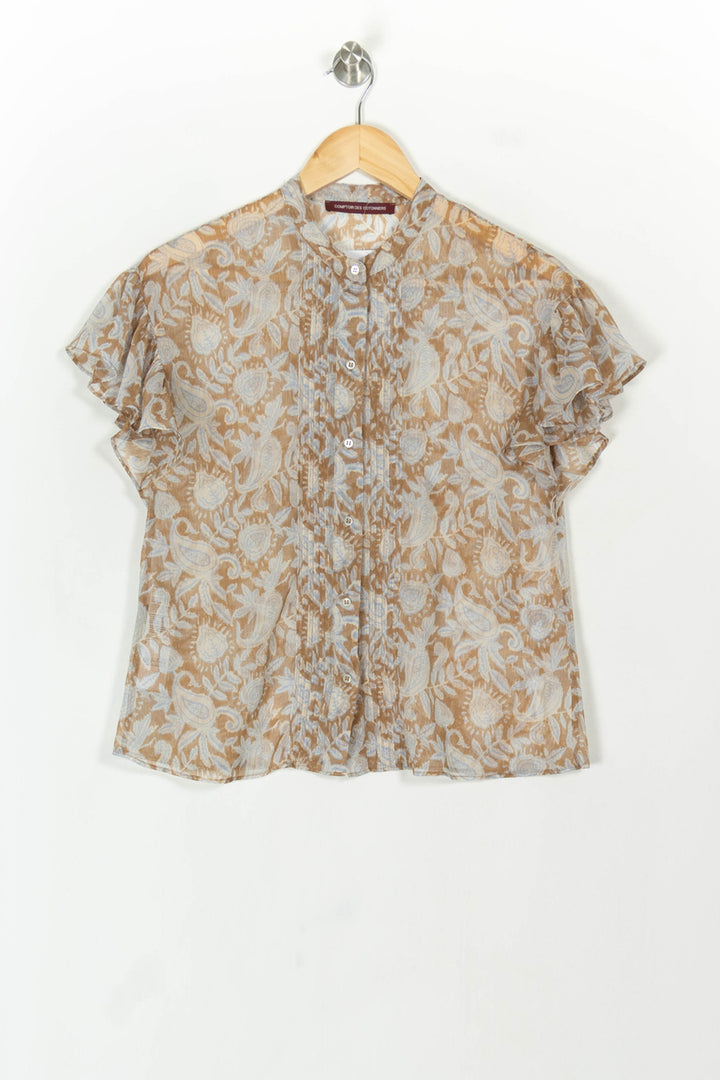 Blouse Beige et Bleu - Taille XS/34 de la marque Comptoir des Cotonniers | PARAD119131 - Vendu par Paradigme - Image 2