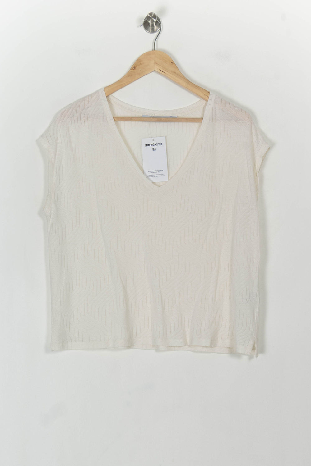 Tee-shirt Beige - Taille XS/34 de la marque La Fée Maraboutée | PARAD119132 - Vendu par Paradigme - Image 2