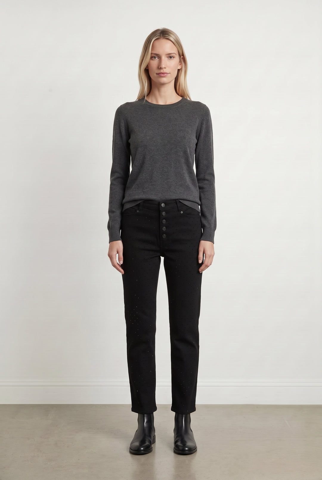 Jean Noir - Taille XS/34 de la marque IKKS | PARAD119134 - Vendu par Paradigme - Image 1