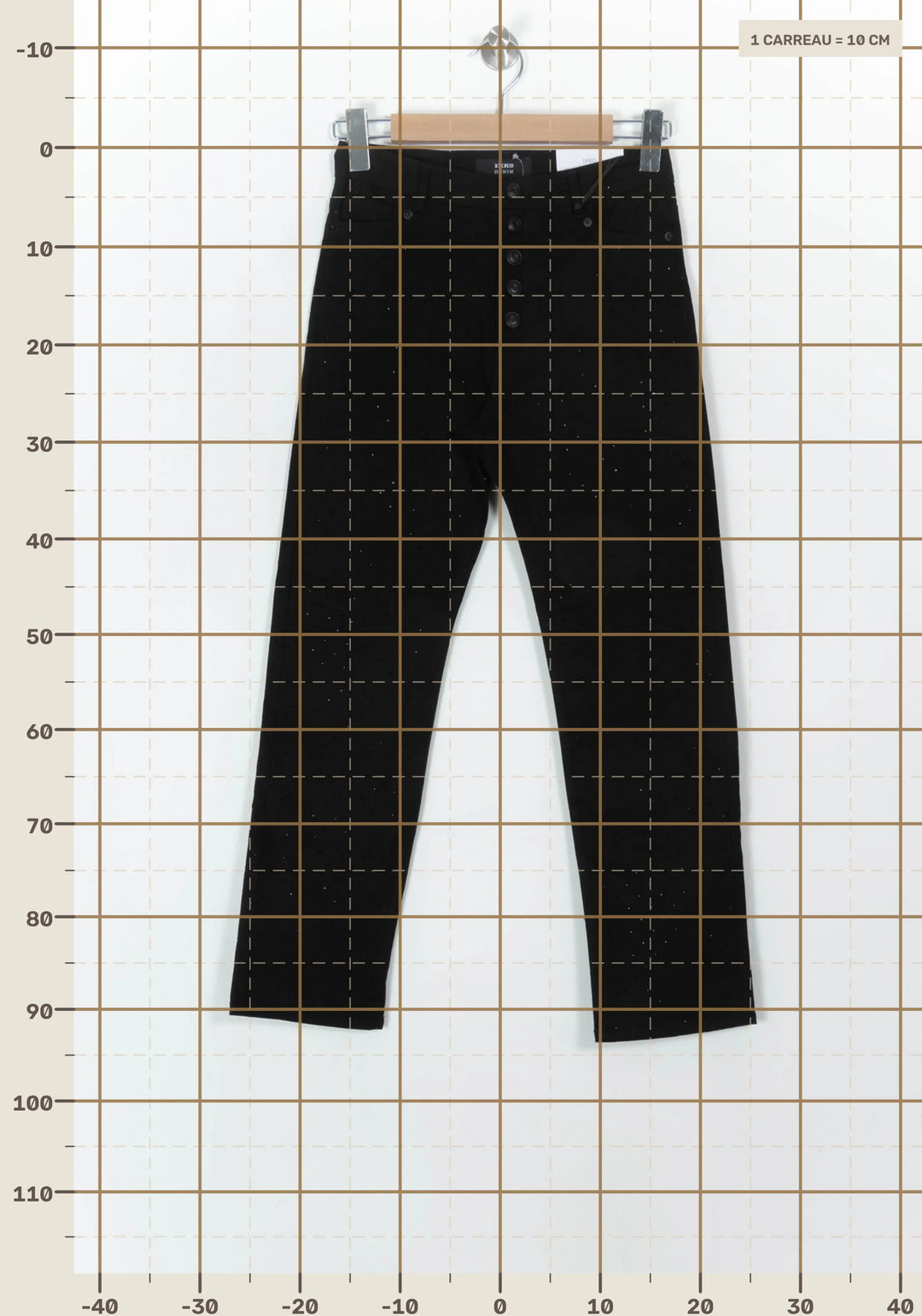 Jean Noir - Taille XS/34 de la marque IKKS | PARAD119134 - Vendu par Paradigme - Image 4