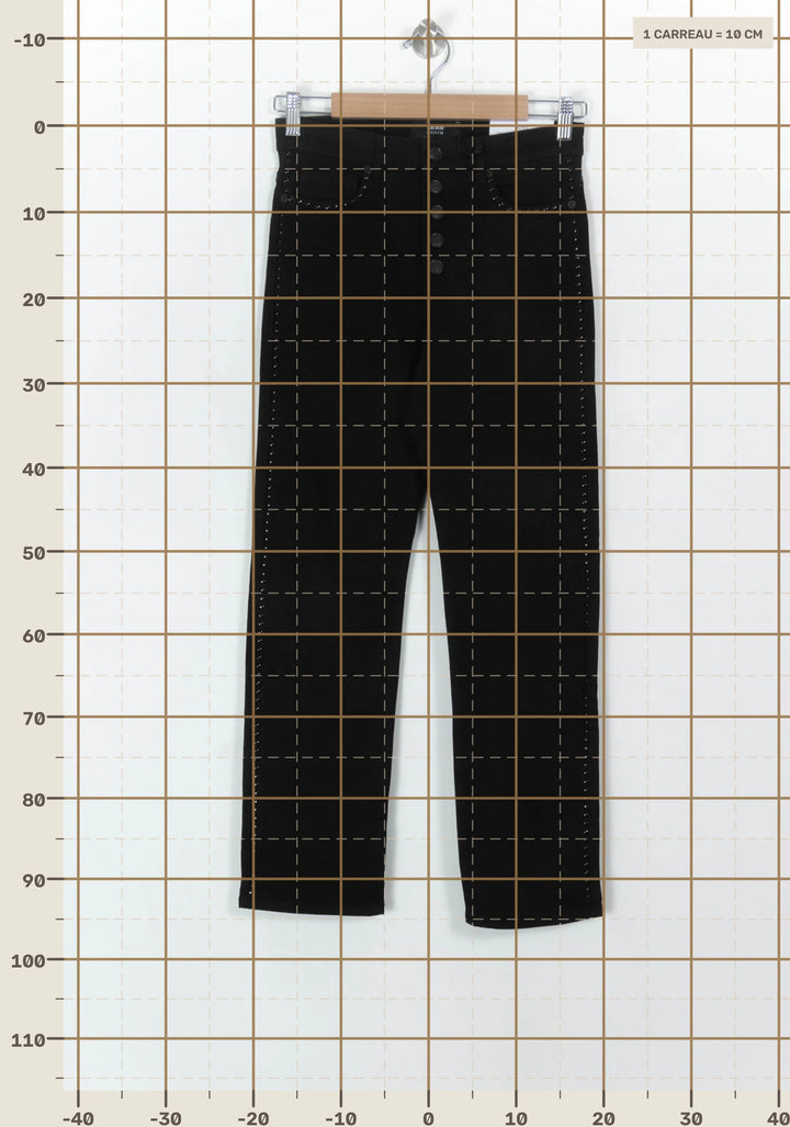 Jean Noir - Taille XS/34 de la marque IKKS | PARAD119135 - Vendu par Paradigme - Image 4