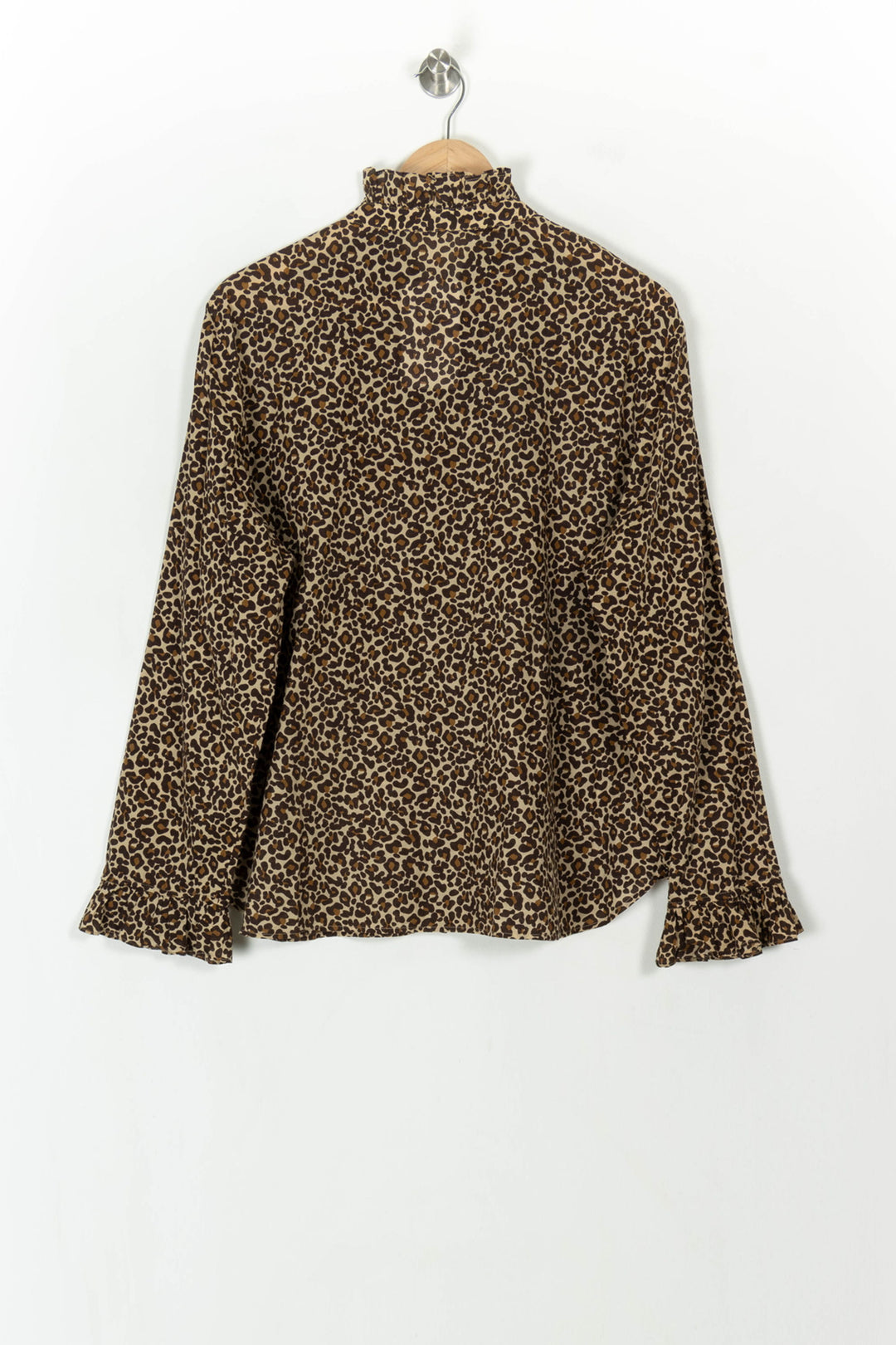 Blouse Léopard Marron et Beige - Taille XXL/44 de la marque Sézane | PARAD119136 - Vendu par Paradigme - Image 5