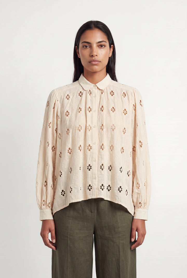 Blouse Beige - Taille L/40 de la marque Maje | PARAD119138 - Vendu par Paradigme - Image 1