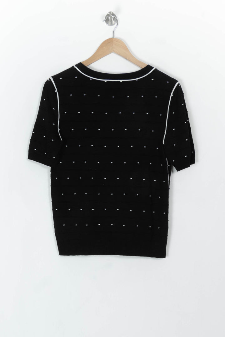 Pull Noir et Blanc - Taille L/40 de la marque Maison 123 | PARAD119139 - Vendu par Paradigme - Image 5