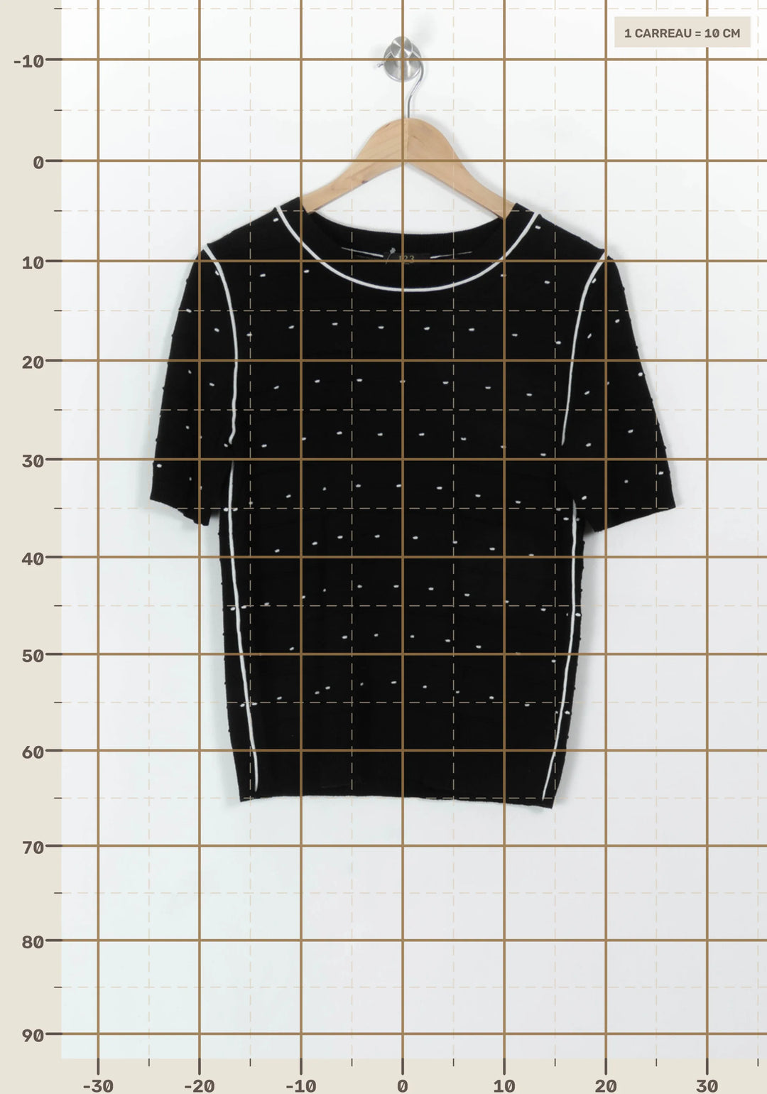 Pull Noir et Blanc - Taille L/40 de la marque Maison 123 | PARAD119139 - Vendu par Paradigme - Image 4