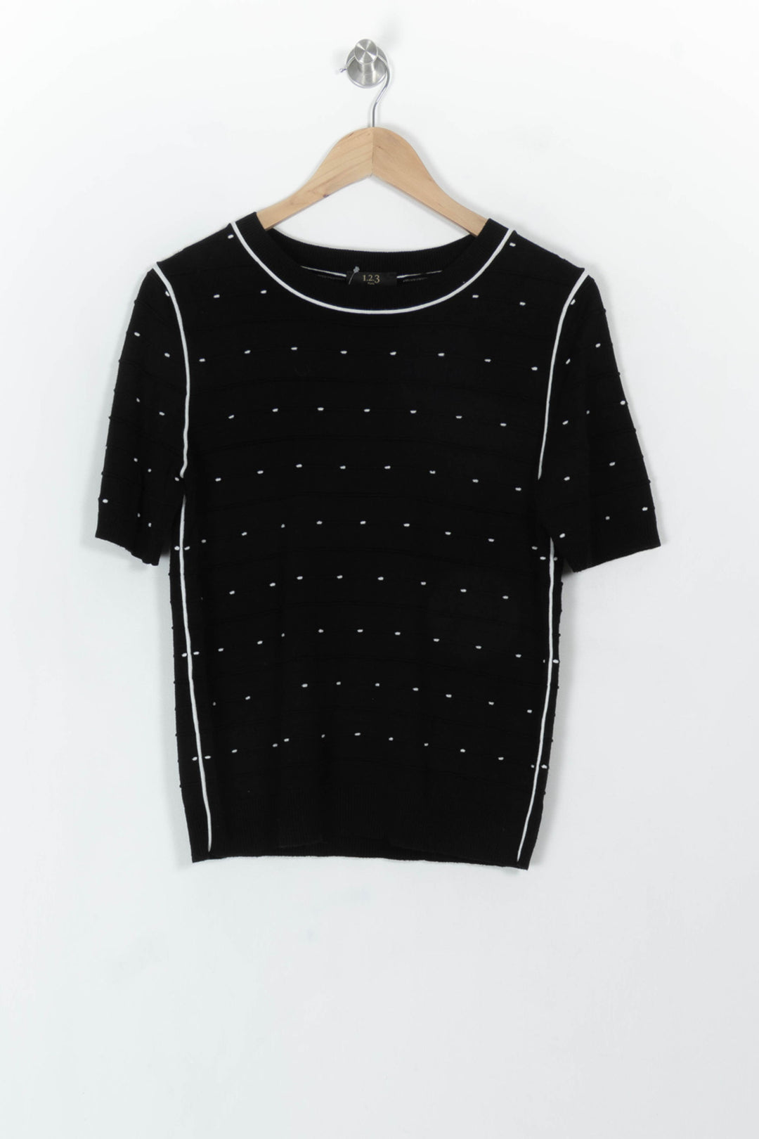 Pull Noir et Blanc - Taille L/40 de la marque Maison 123 | PARAD119139 - Vendu par Paradigme - Image 2