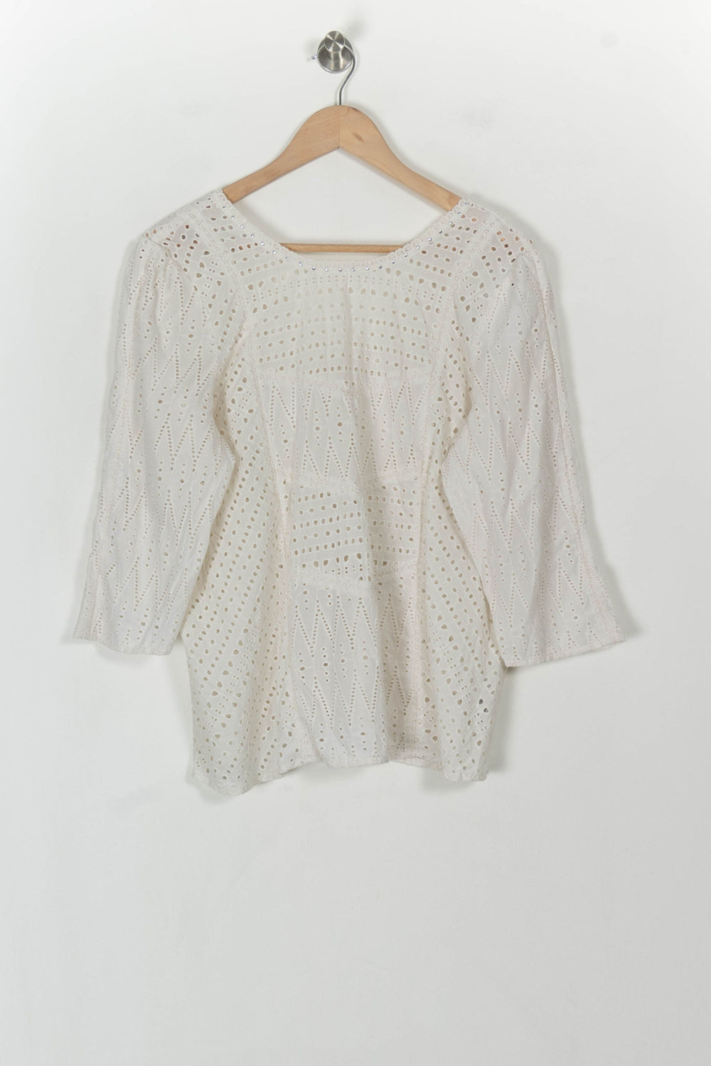 Blouse Brodée Beige - Taille XXL/44 de la marque IKKS | PARAD119140 - Vendu par Paradigme - Image 2