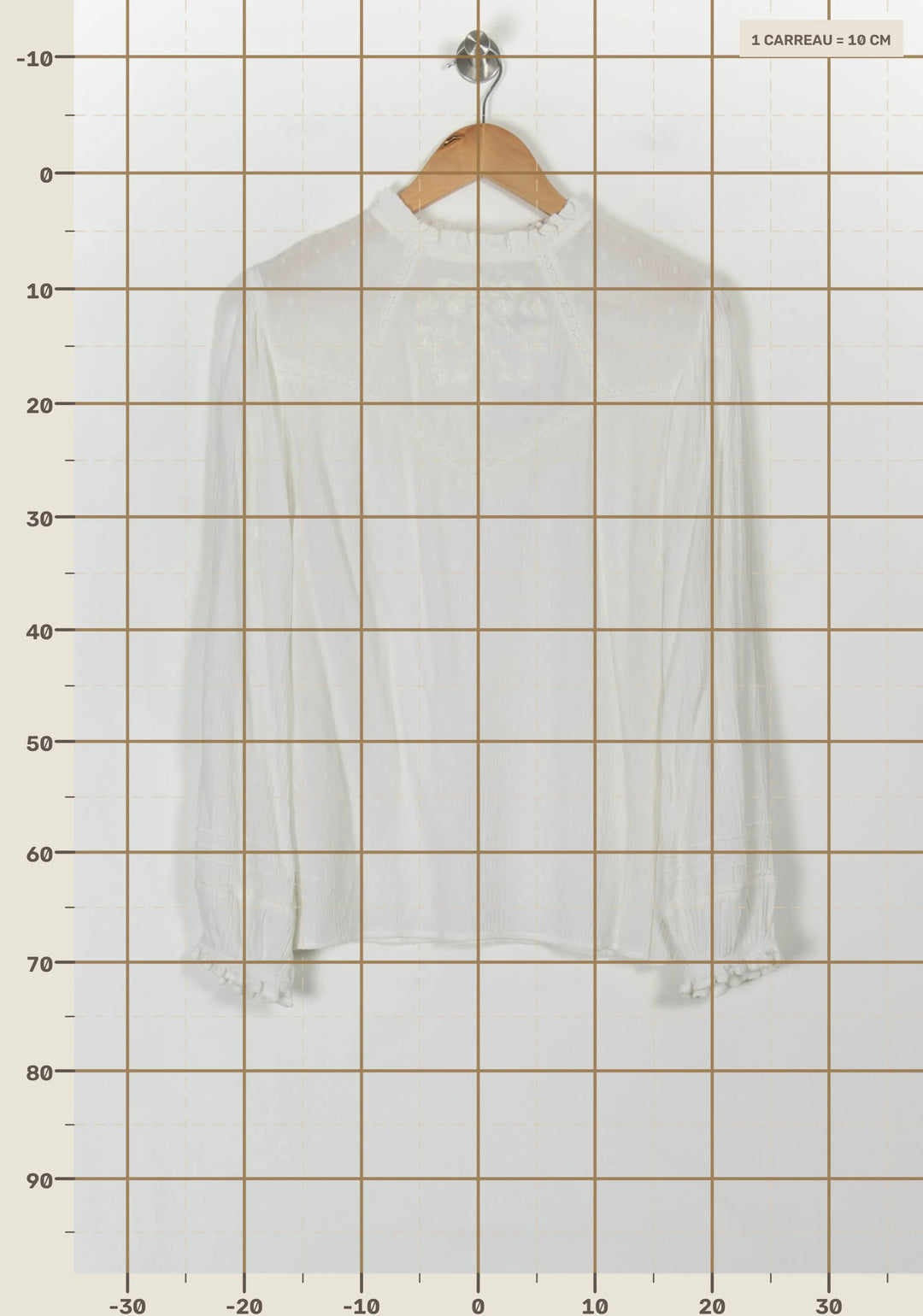 Blouse Blanche - Taille L/40 de la marque One Step | PARAD119141 - Vendu par Paradigme - Image 4