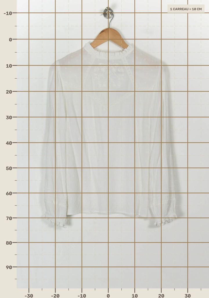 Blouse Blanche - Taille L/40 de la marque One Step | PARAD119141 - Vendu par Paradigme - Image 4