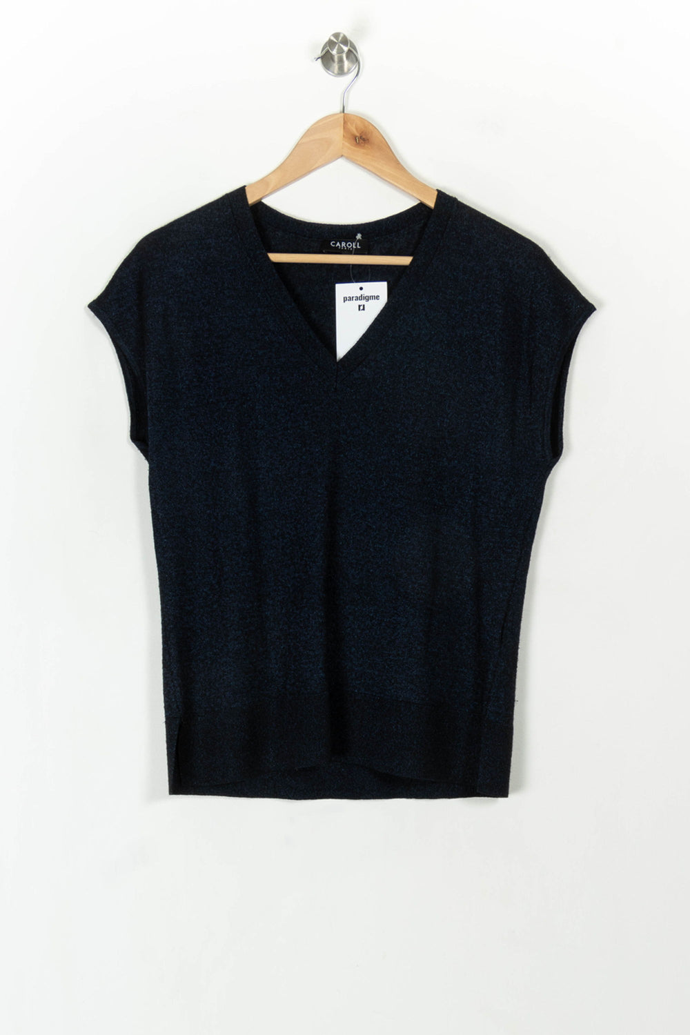 Pull Sans Manches Bleu - Taille M/38 de la marque Caroll | PARAD119145 - Vendu par Paradigme - Image 2