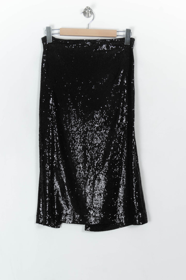 Jupe Longue Noire - Taille L/40 de la marque Maje | PARAD119146 - Vendu par Paradigme - Image 5