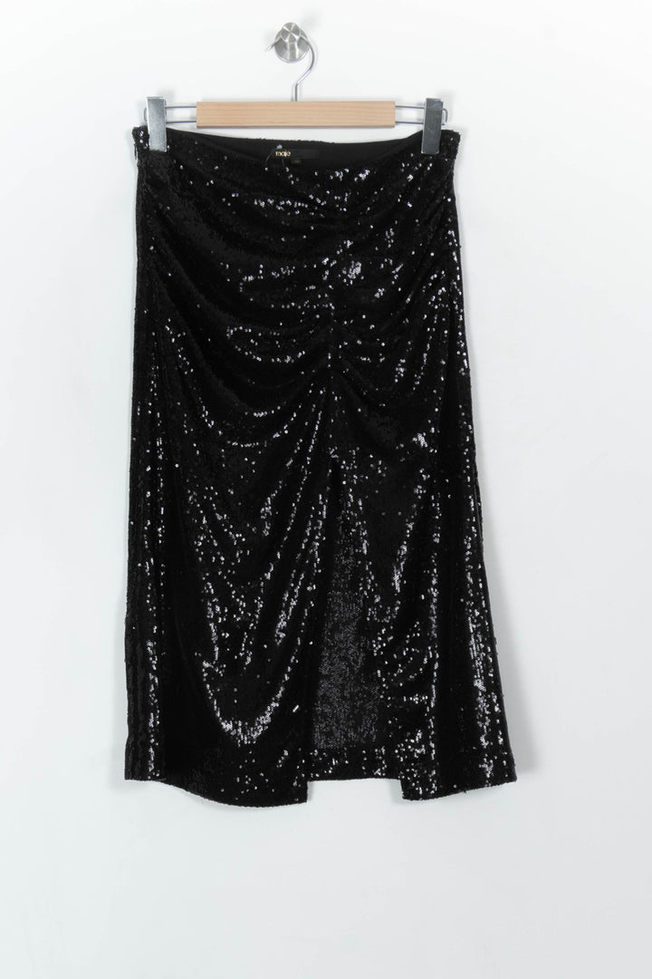 Jupe Longue Noire - Taille L/40 de la marque Maje | PARAD119146 - Vendu par Paradigme - Image 2