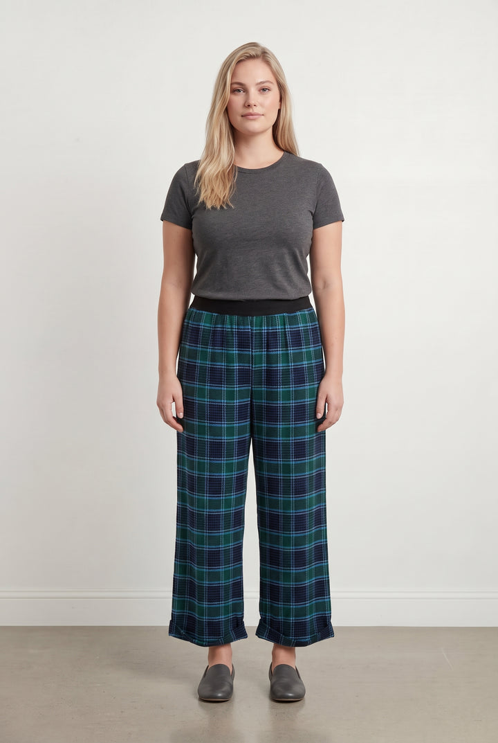 Pantalon Large Bleu et Vert - Taille XL/42 de la marque Indies | PARAD119148 - Vendu par Paradigme - Image 1