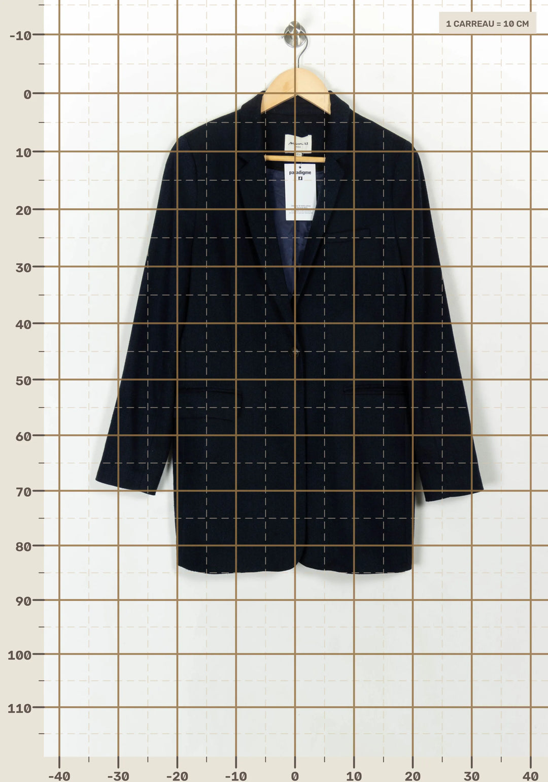 Blazer Bleu - Taille XL/42 de la marque Maison 123 | PARAD119151 - Vendu par Paradigme - Image 4