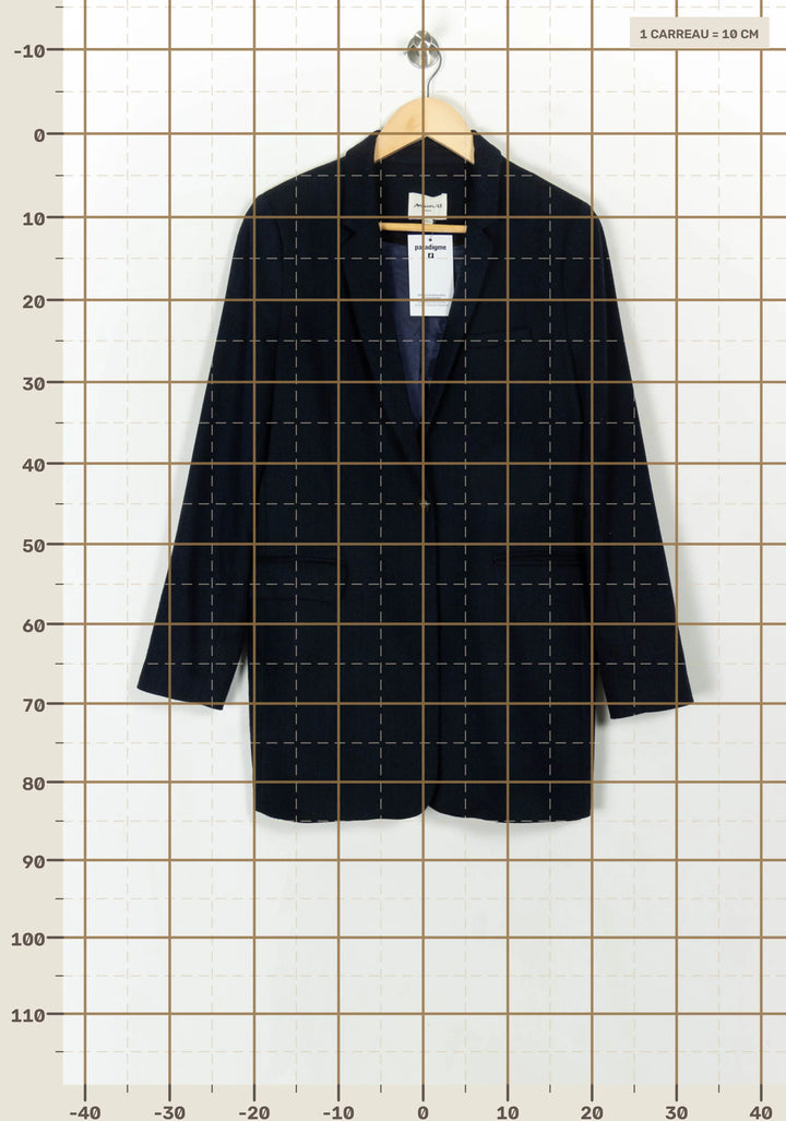 Blazer Bleu - Taille XL/42 de la marque Maison 123 | PARAD119151 - Vendu par Paradigme - Image 4