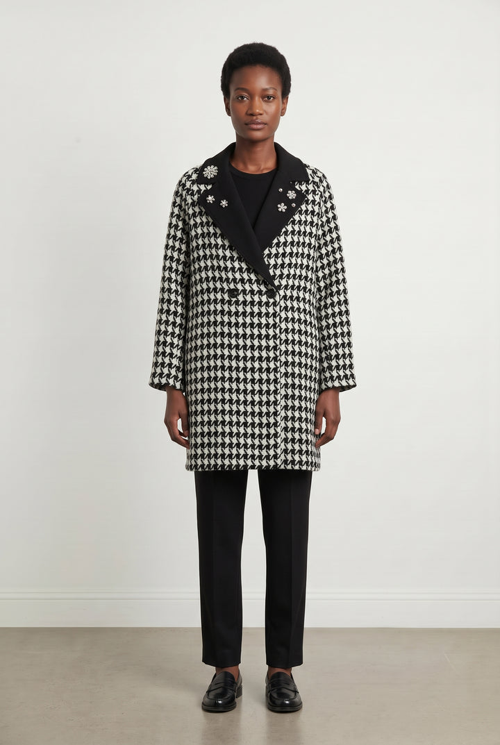 Manteau Noir et Blanc - Taille M/38 de la marque Bleu Blanc Rouge | PARAD119153 - Vendu par Paradigme - Image 1