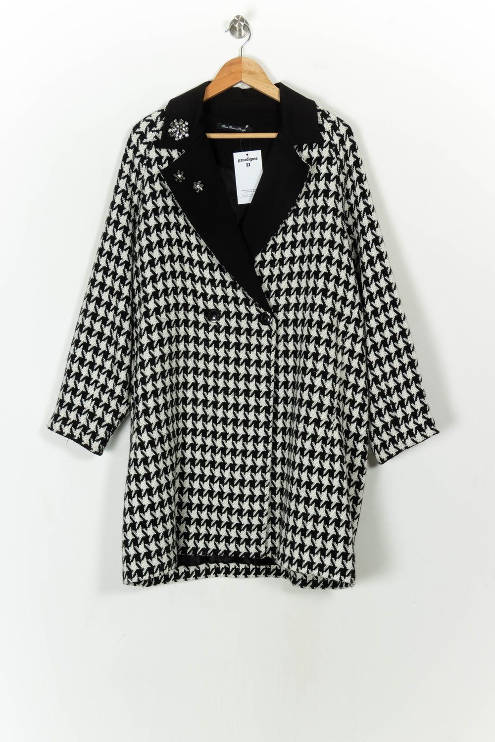 Manteau Noir et Blanc - Taille M/38 de la marque Bleu Blanc Rouge | PARAD119153 - Vendu par Paradigme - Image 2