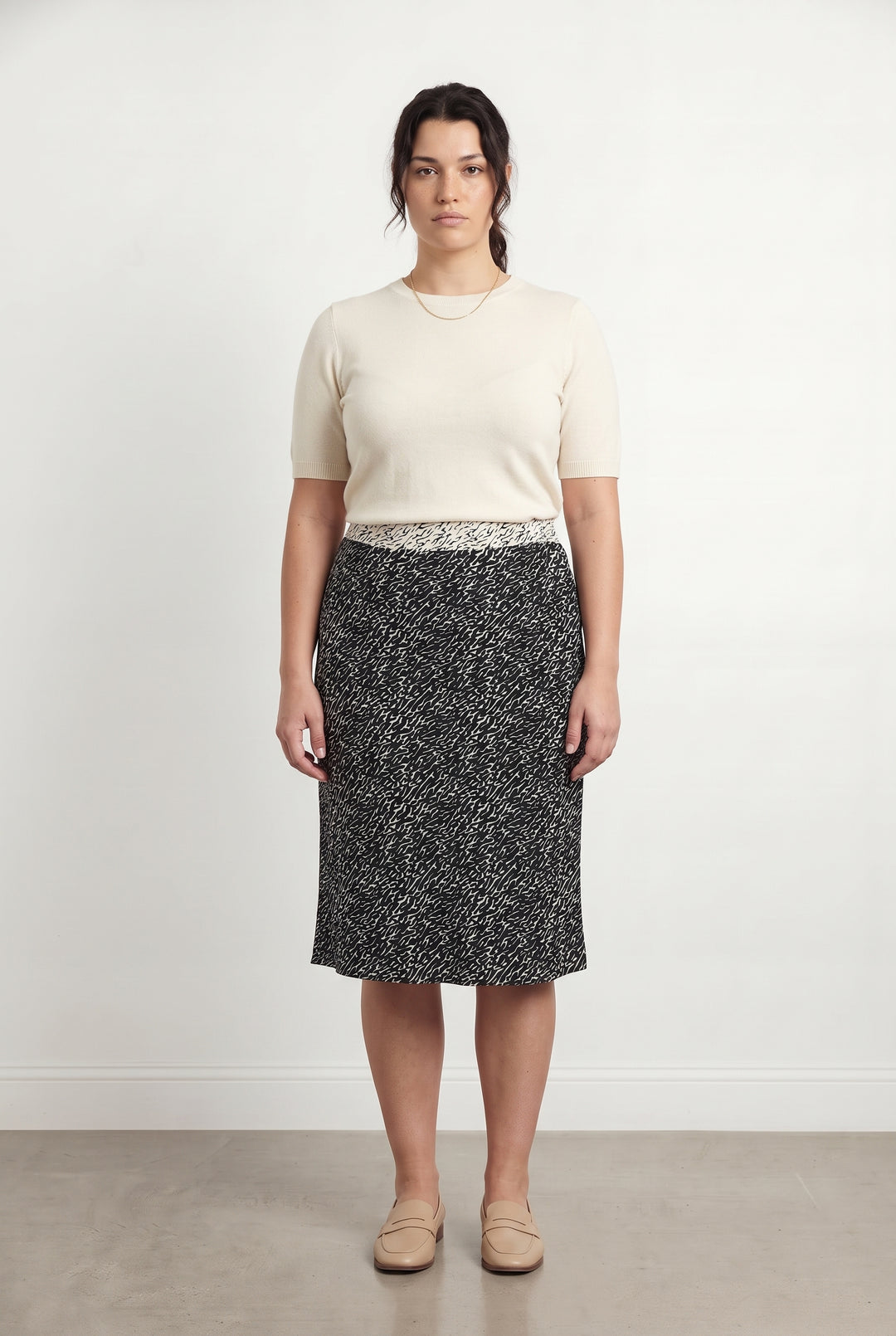 Jupe Longue Noire et Blanche - Taille XL/42 de la marque One Step | PARAD119154 - Vendu par Paradigme - Image 1