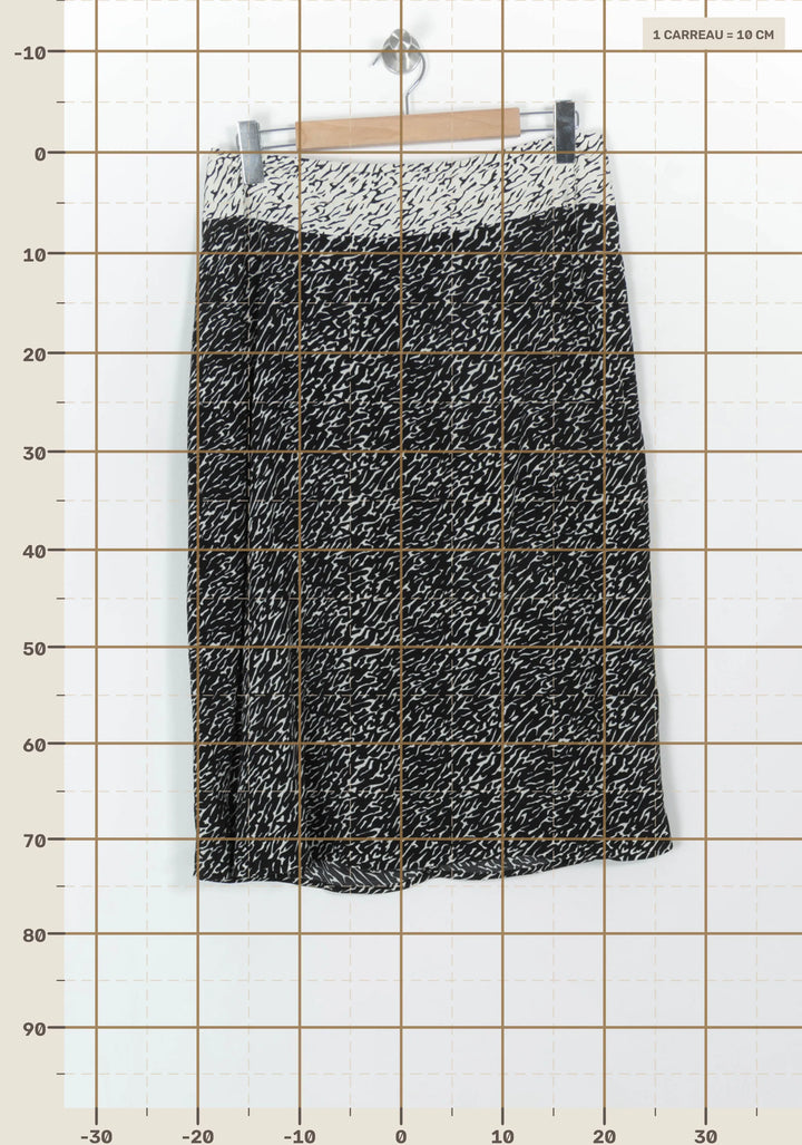 Jupe Longue Noire et Blanche - Taille XL/42 de la marque One Step | PARAD119154 - Vendu par Paradigme - Image 4