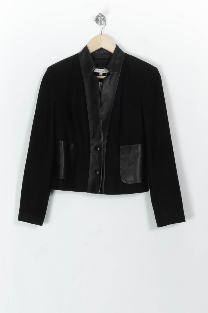 Blazer Noir - Taille L/40 de la marque Sandro | PARAD119158 - Vendu par Paradigme - Image 2