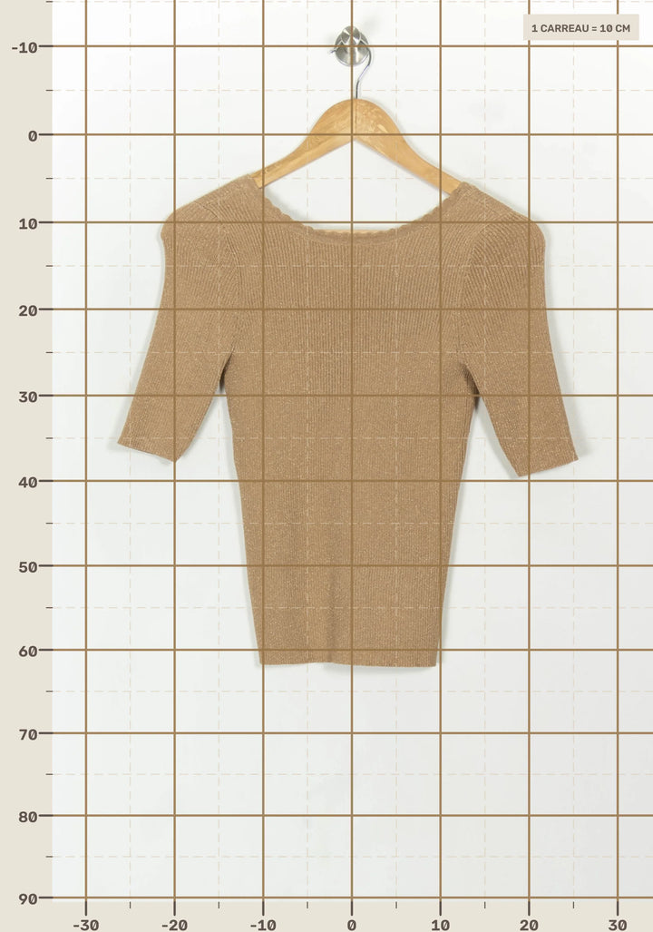 Pull Or - Taille S/36 de la marque Grace &amp; Mila | PARAD119159 - Vendu par Paradigme - Image 4