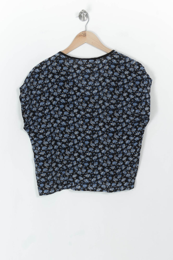 Blouse Noire et Bleue - Taille S/36 de la marque La Fée Maraboutée | PARAD119160 - Vendu par Paradigme - Image 5