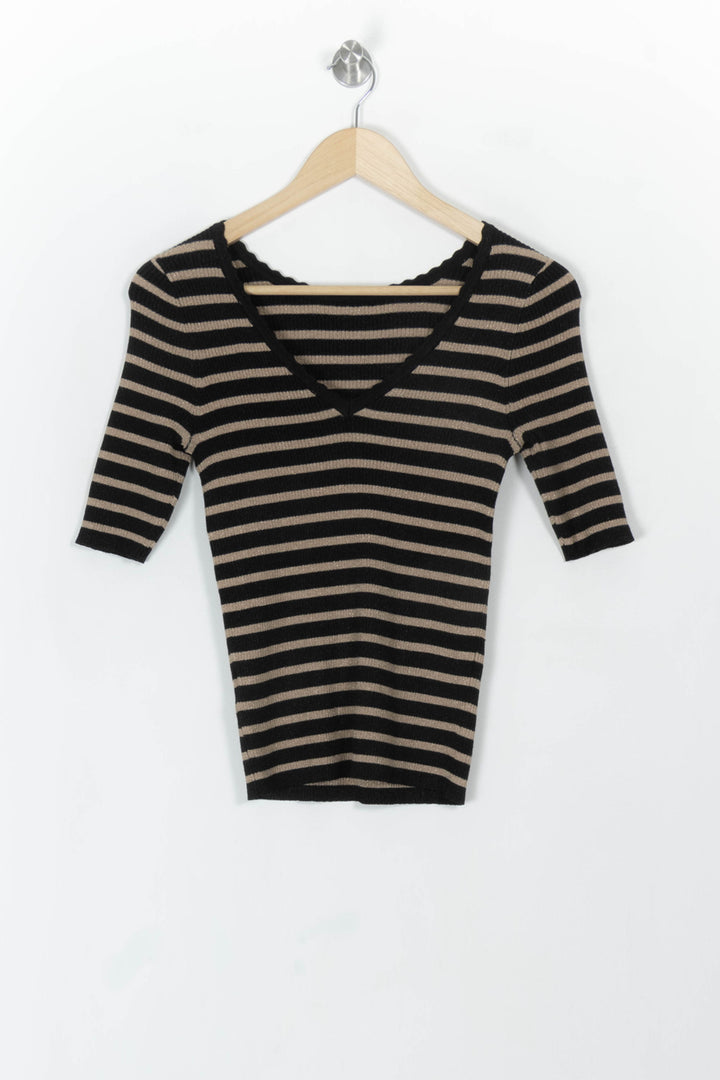 Top Noir et Beige - Taille S/36 de la marque Grace &amp; Mila | PARAD119163 - Vendu par Paradigme - Image 5