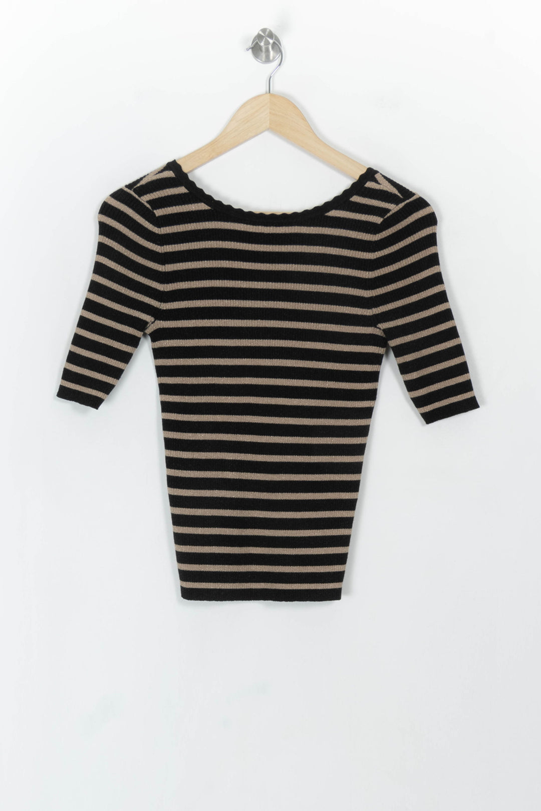 Top Noir et Beige - Taille S/36 de la marque Grace &amp; Mila | PARAD119163 - Vendu par Paradigme - Image 2