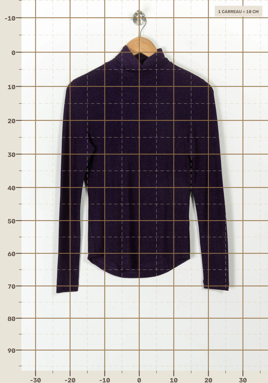 Sous-pull Violet - Taille S/36 de la marque FRNCH | PARAD119167 - Vendu par Paradigme - Image 4