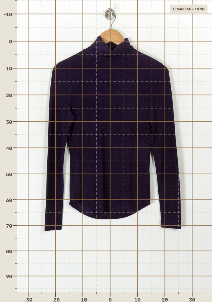 Sous-pull Violet - Taille S/36 de la marque FRNCH | PARAD119167 - Vendu par Paradigme - Image 4