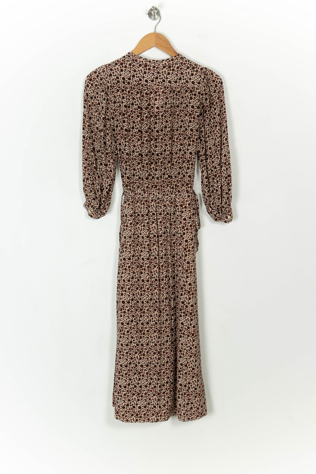 Robe Midi Bordeaux et Beige - Taille S/36 de la marque Pablo | PARAD119177 - Vendu par Paradigme - Image 5