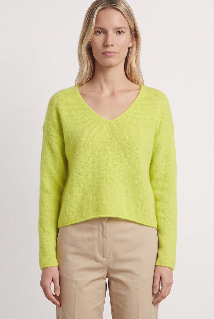 Pull Jaune - Taille S/36 de la marque American Vintage | PARAD119178 - Vendu par Paradigme - Image 1