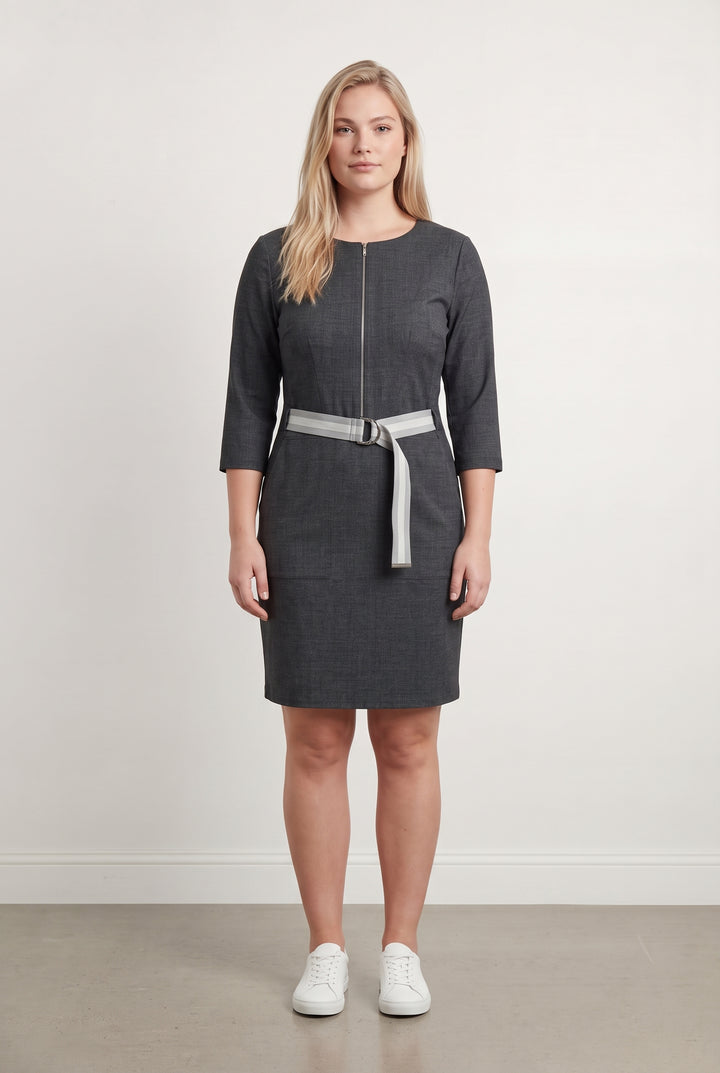 Robe Crayon Grise - Taille XXL/44 de la marque Indies | PARAD119181 - Vendu par Paradigme - Image 1