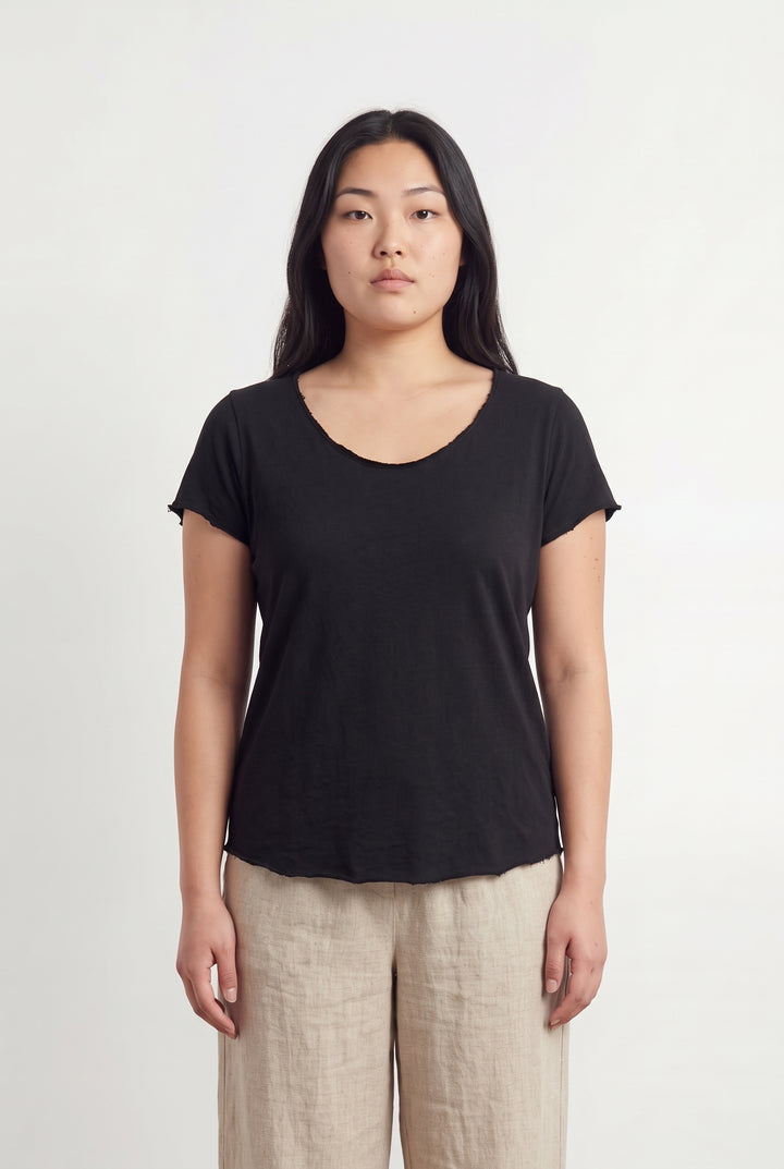 Tee-shirt Noir - Taille L/40 de la marque Galeries Lafayette | PARAD119182 - Vendu par Paradigme - Image 1