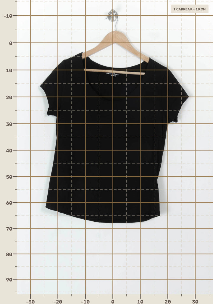Tee-shirt Noir - Taille L/40 de la marque Galeries Lafayette | PARAD119182 - Vendu par Paradigme - Image 4
