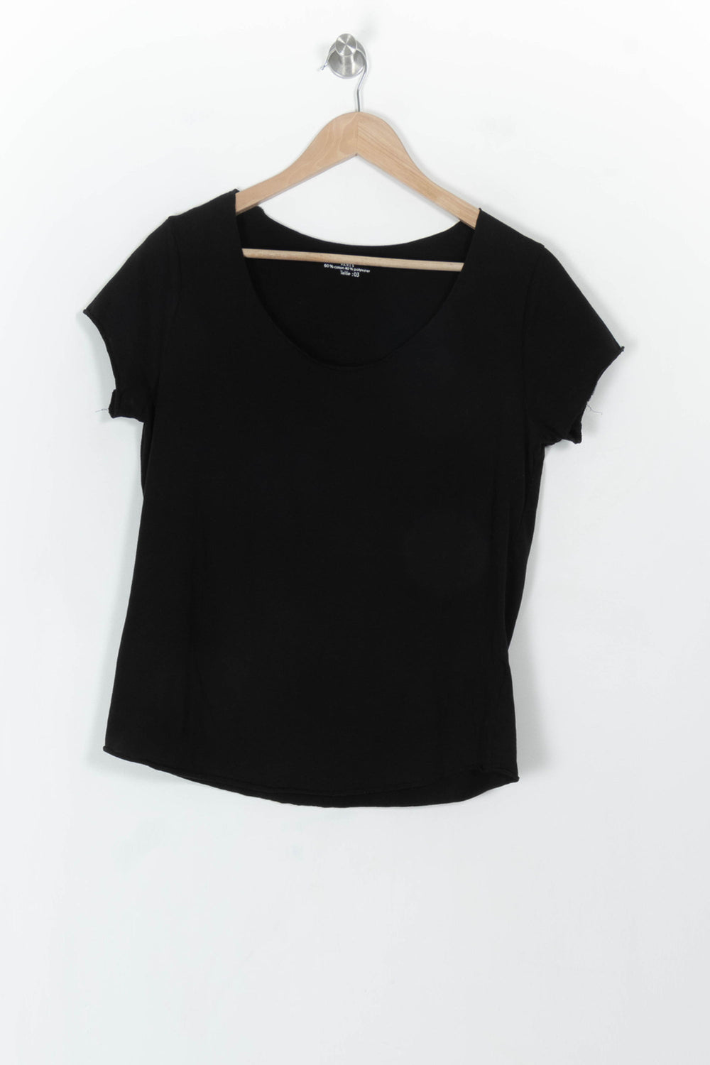 Tee-shirt Noir - Taille L/40 de la marque Galeries Lafayette | PARAD119182 - Vendu par Paradigme - Image 2