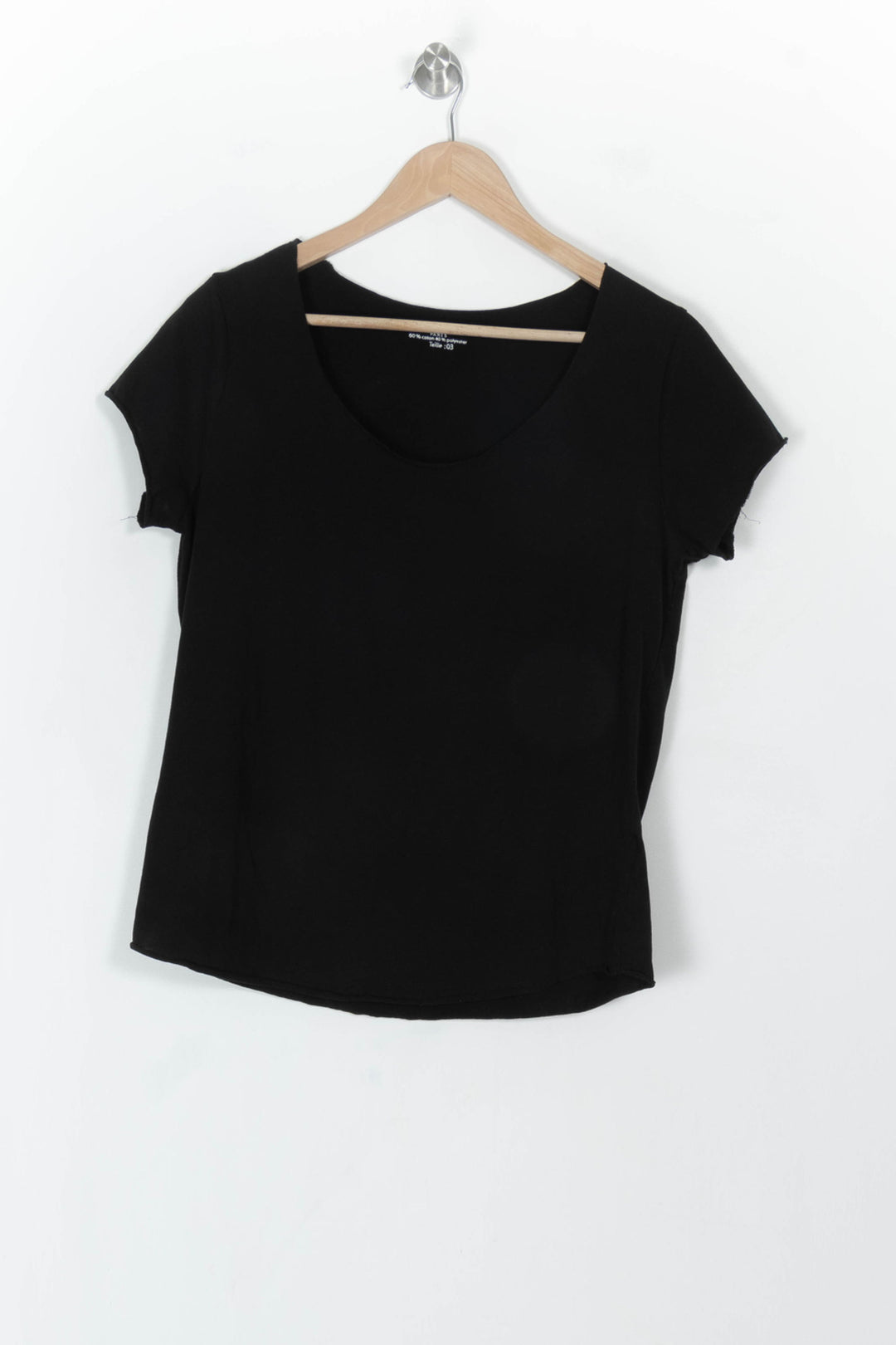 Tee-shirt Noir - Taille L/40 de la marque Galeries Lafayette | PARAD119182 - Vendu par Paradigme - Image 2