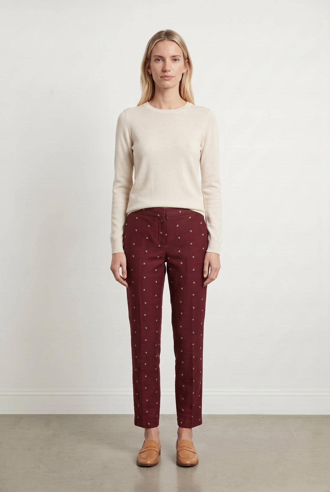 Pantalon Bordeaux - Taille S/36 de la marque Claudie Pierlot | PARAD119186 - Vendu par Paradigme - Image 1
