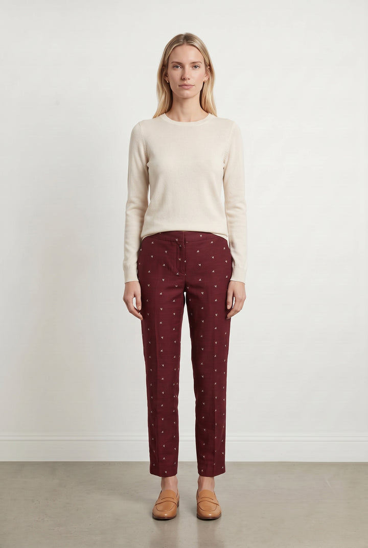 Pantalon Bordeaux - Taille S/36 de la marque Claudie Pierlot | PARAD119186 - Vendu par Paradigme - Image 1