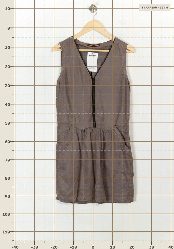 Robe Sans Manches Beige - Taille M/38 de la marque Comptoir des Cotonniers | PARAD119188 - Vendu par Paradigme - Image 4