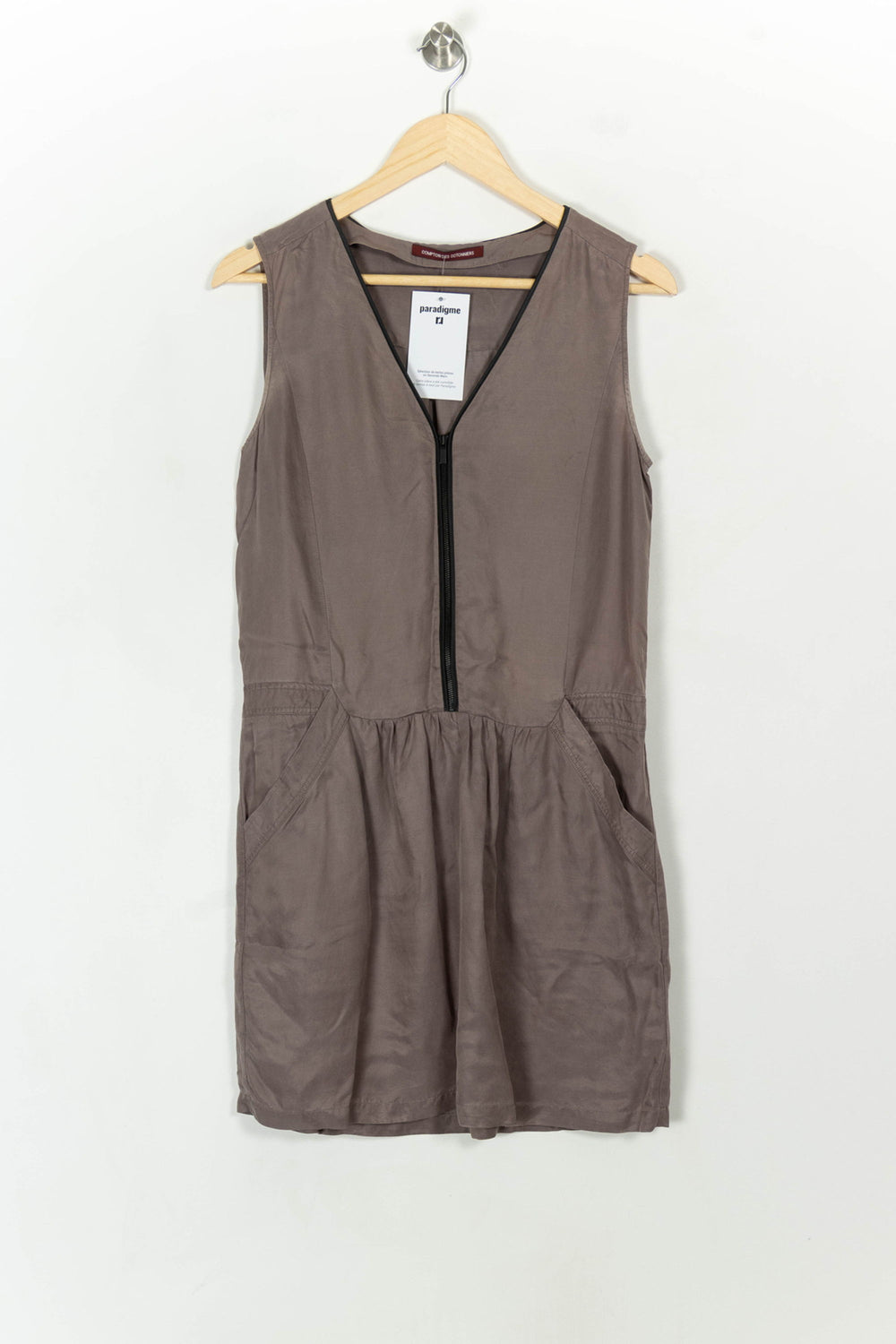 Robe Sans Manches Beige - Taille M/38 de la marque Comptoir des Cotonniers | PARAD119188 - Vendu par Paradigme - Image 2