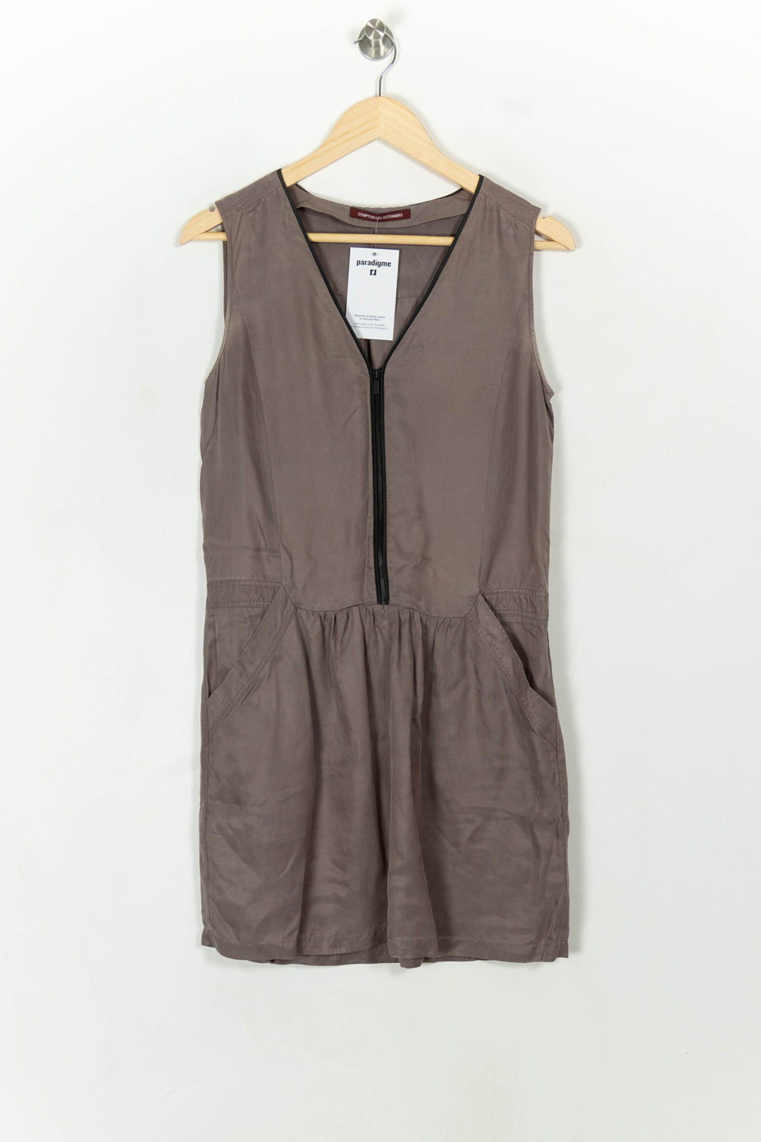 Robe Sans Manches Beige - Taille M/38 de la marque Comptoir des Cotonniers | PARAD119188 - Vendu par Paradigme - Image 2