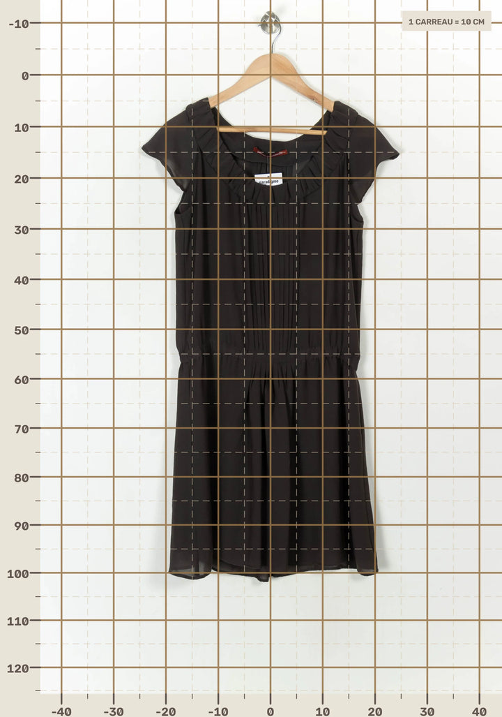 Robe Courte Marron - Taille M/38 de la marque Comptoir des Cotonniers | PARAD119189 - Vendu par Paradigme - Image 4