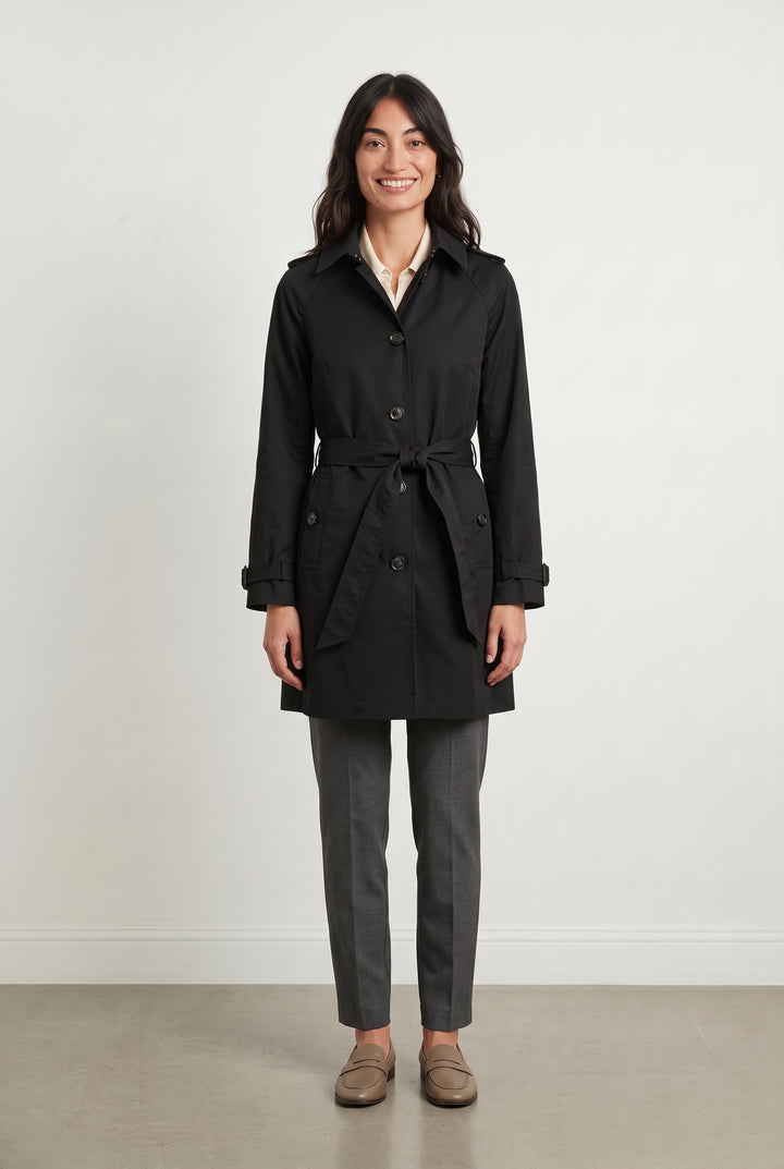Trench Noir - Taille S/36 de la marque Caroll | PARAD119193 - Vendu par Paradigme - Image 1