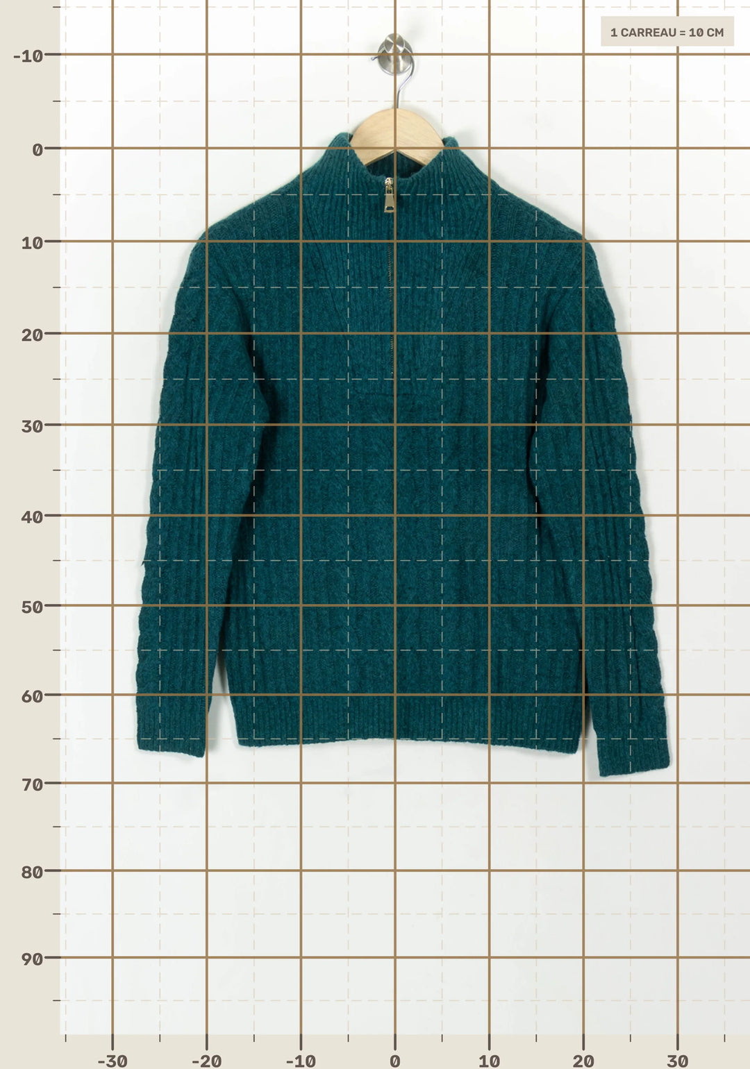 Pull Bleu - Taille S/36 de la marque Sud express | PARAD119194 - Vendu par Paradigme - Image 4