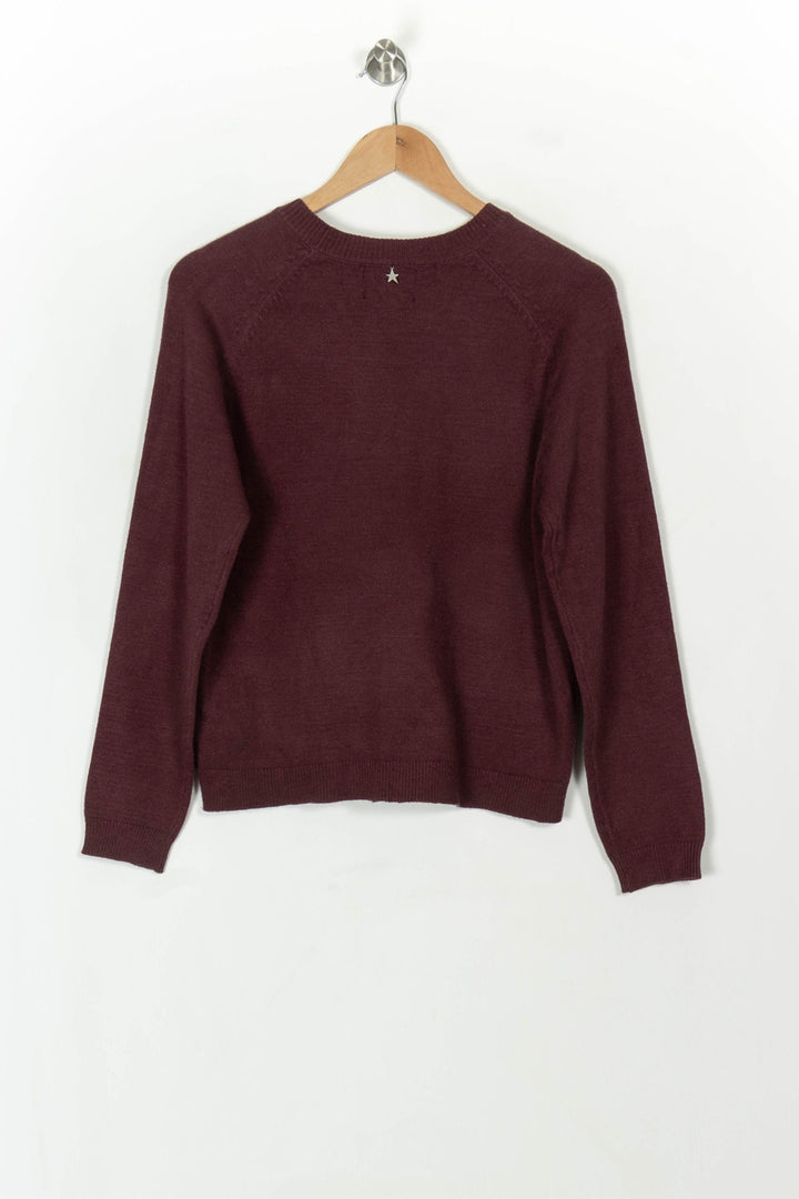 Pull Bordeaux - Taille S/36 de la marque Sud express | PARAD119195 - Vendu par Paradigme - Image 5