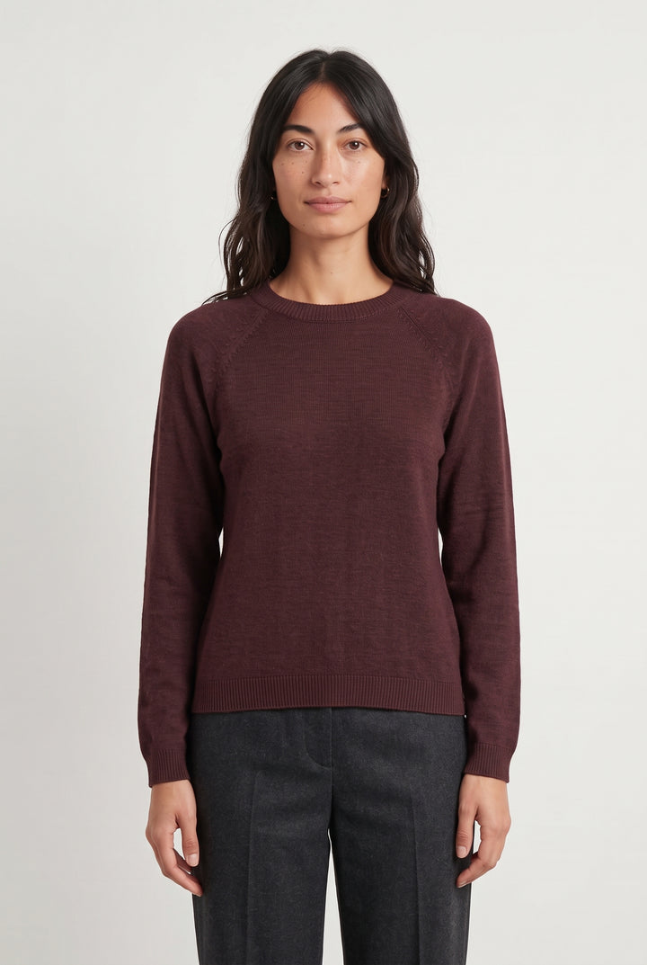 Pull Bordeaux - Taille S/36 de la marque Sud express | PARAD119195 - Vendu par Paradigme - Image 1