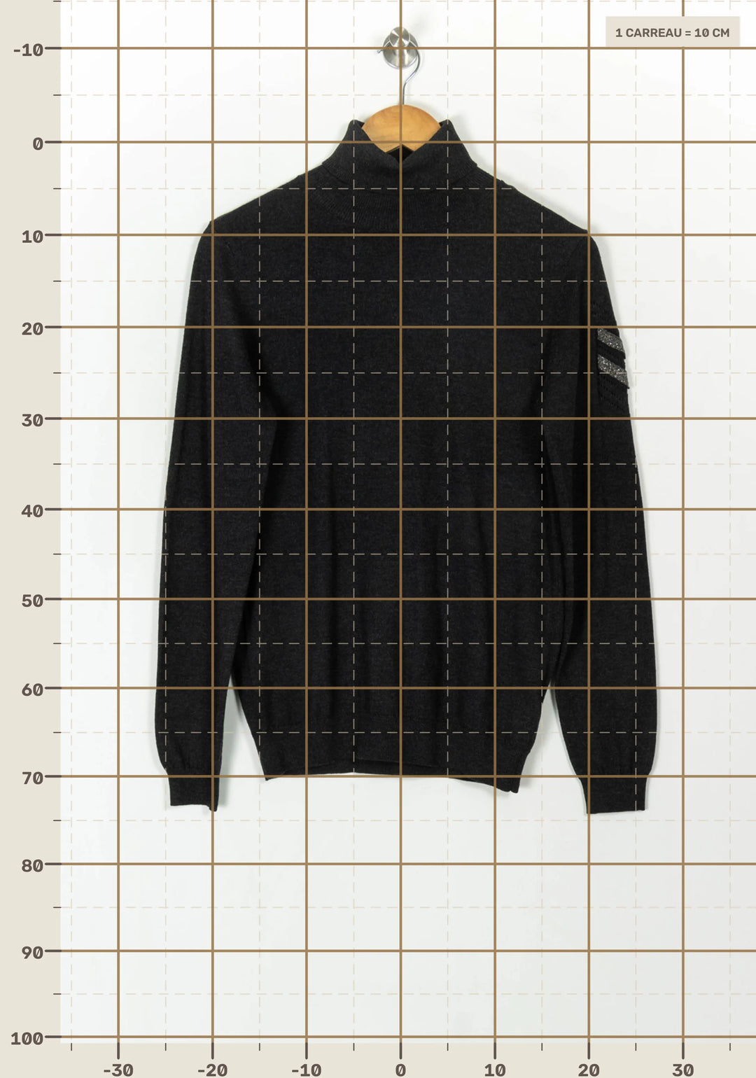 Pull Gris - Taille S/36 de la marque IKKS | PARAD119197 - Vendu par Paradigme - Image 4